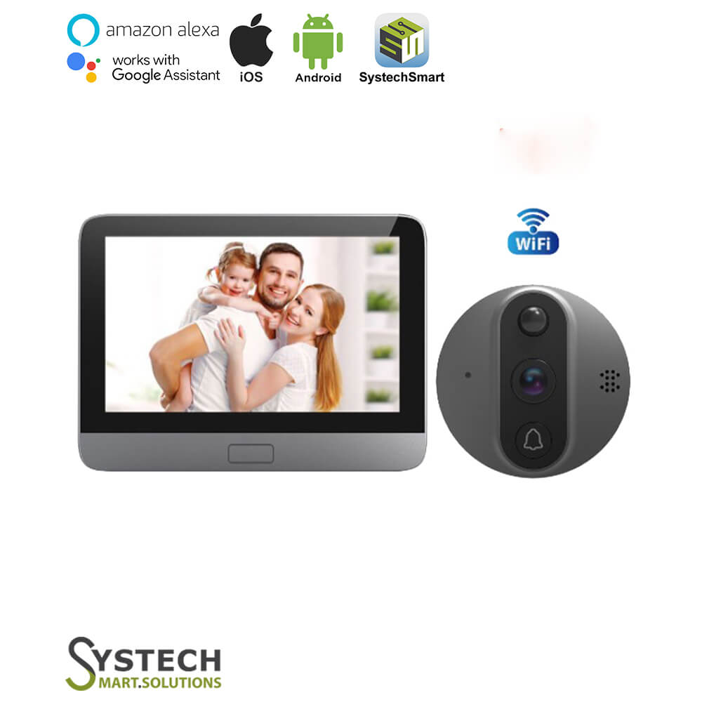peephole doorbell combo