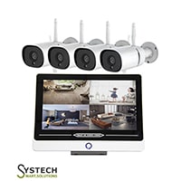 4CH Wifi Wireless NVR CCTV Camera With 12 Inch Monitor
