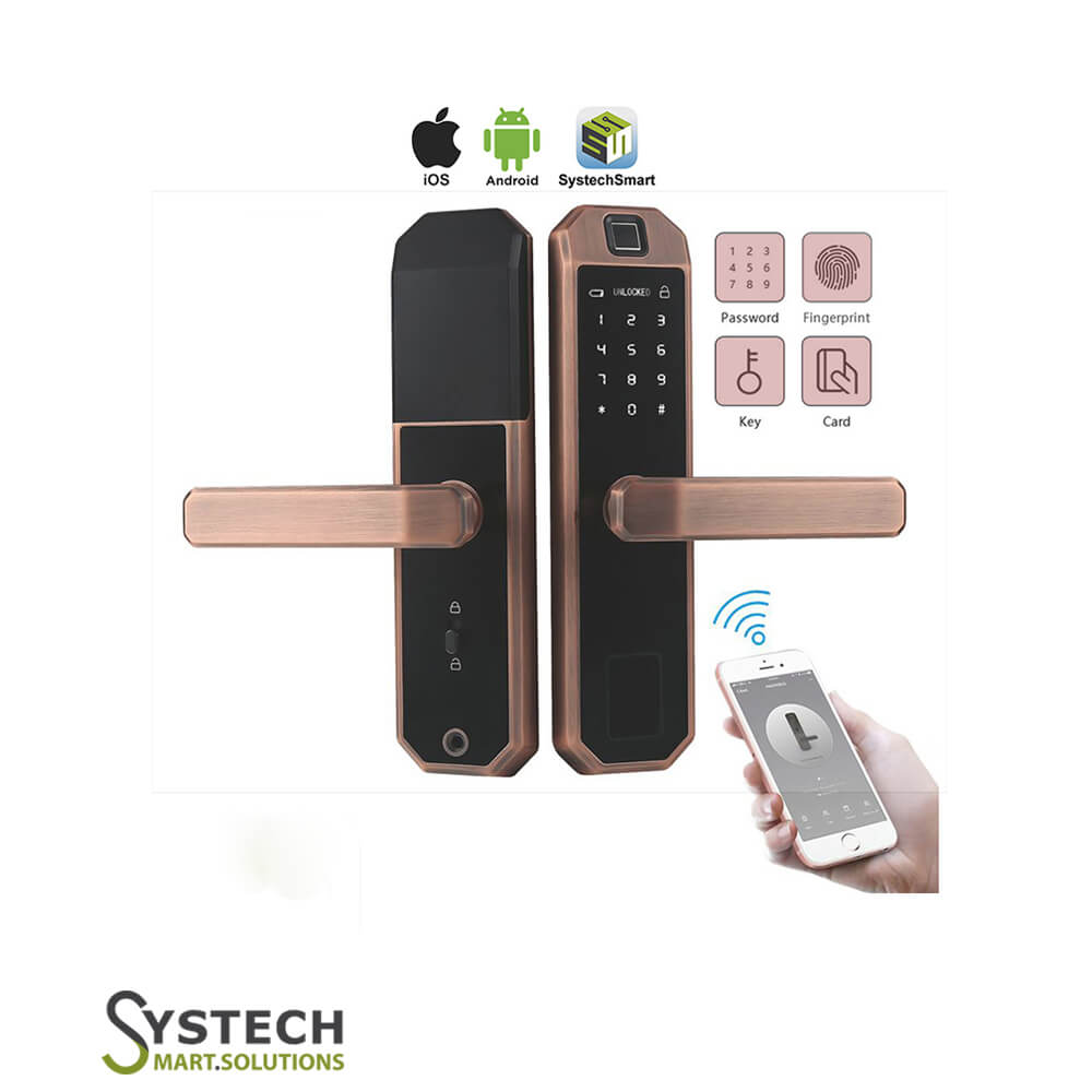 App Control Fingerprint Wireless WiFi Smart Door Lock 5072
