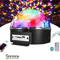 MP3 Player With LED Party Lights 6 Colors Ball Light LED With Remote