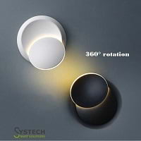 Wall Light 360 Degrees Rotation Adjustable LED Light