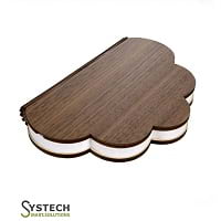 Wood Cover LED Night Lamp Reading Table Book Lights USB Rechargeable